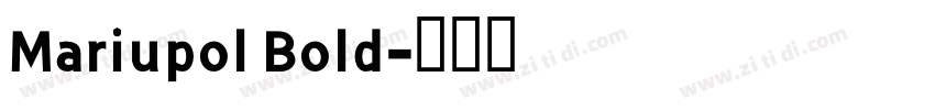 Mariupol Bold字体转换